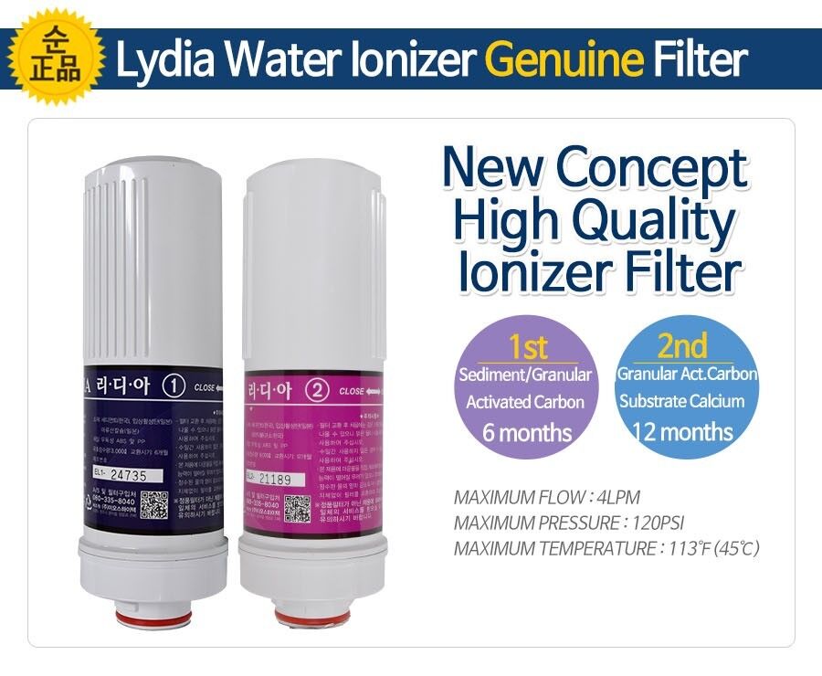 EOS Lydia Original Water Ionizer Filter Set for EOS/KYK Genesis Ionizers